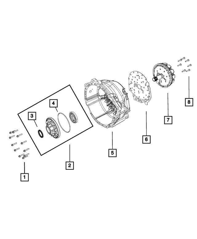RL087860AA - NAG1; W5A580; 5-Speed; Automatic Transmission: Transmission Oil Pump for Mopar Image