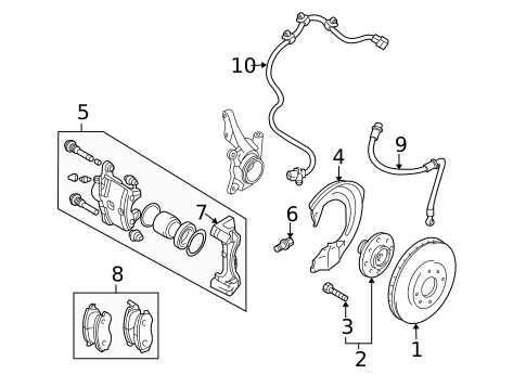 Anti-Lock Brakes for 2007 Mitsubishi Endeavor #1