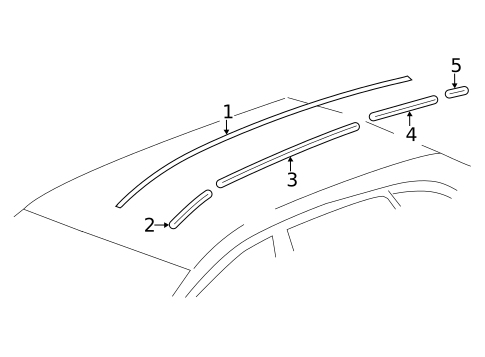 Exterior Trim - Roof for 2015 Chevrolet Captiva Sport #0