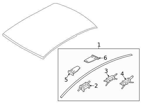 Exterior Trim - Roof for 2022 Kia K5 #0