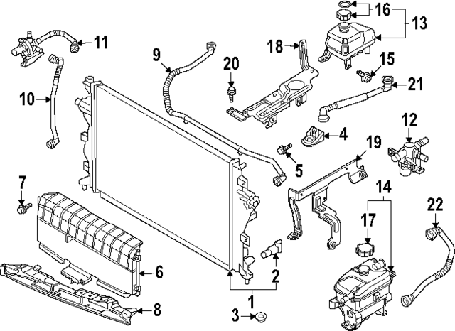 25414PI000 - : Upper Hose for Hyundai Image
