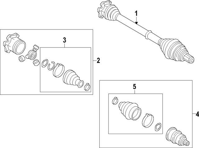 8B3407271B - Front Drive Axle: Axle Assembly for Audi Image