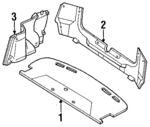 F4CZ5446668AAK - Body: Pkg Tray Trim for Ford: Escort Image
