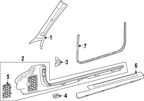 Interior Trim - Pillars for 2025 Mercedes-Benz CLE300 #1
