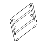 8101711 - Body: License Bracket for Mercedes-Benz Image