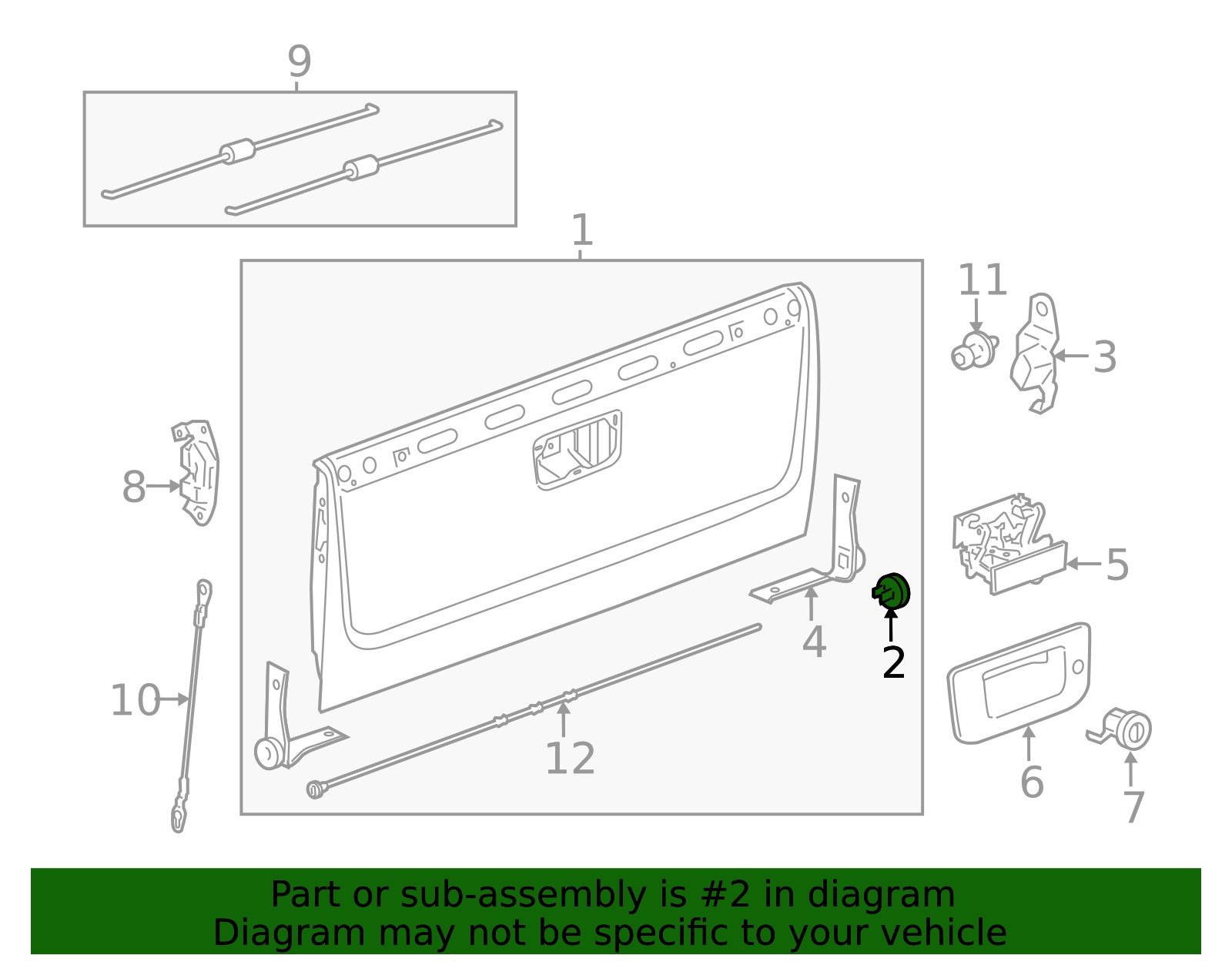 2007-2022 GM Tailgate Hinge Bushing 25815553 | Capital Chevy Parts