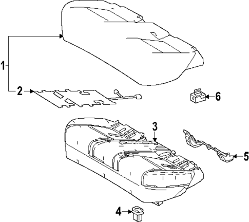 Rear Seat Components for 2023 Subaru Solterra #2