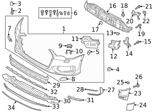 Bumper Cover for 2025 Audi A6 Quattro #0