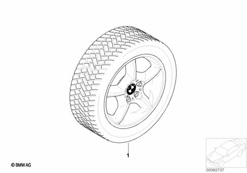 Complete Wheel Winter for 2005 BMW X5 3.0i #3