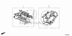 61105A0A00 - Engine: GASKET KIT, CYLINDER HEAD for Honda Image