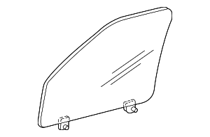 2L1Z7825713AB - Body: Door Glass for Ford Image