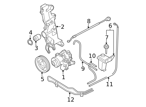 Pump & Hoses for 2004 Volkswagen Passat #0