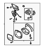 76200TL0A22ZJ - : Mirror Assembly for Acura Image