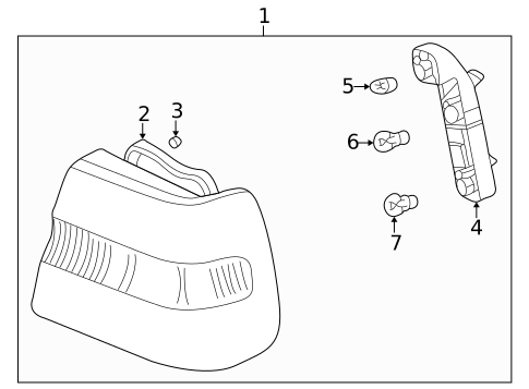 Tail Lamps for 2000 Volvo S70 #0