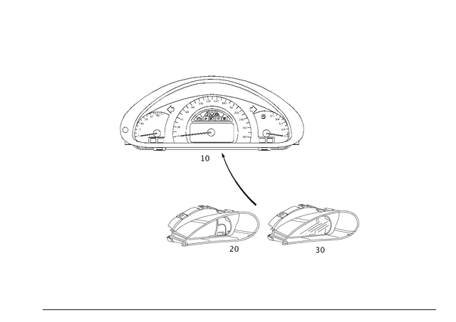 2035409147 - Electrical Equipment and Instruments: Instrument Cluster for Mercedes-Benz Image image