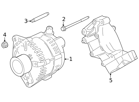 Alternator for 2020 Ford F-250 Super Duty #2
