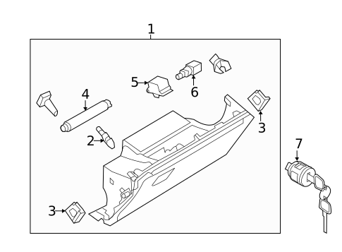 Glove Box for 2019 Nissan Armada #0
