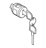 F86321PM0A - Body: Cylinder &amp; Keys for Nissan: 370Z, Altima, Armada, Frontier, Murano, Pathfinder, Quest, Z Image
