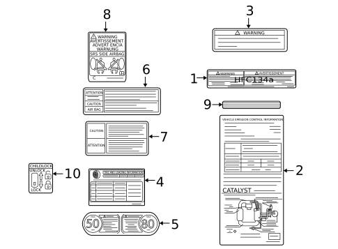 Information Labels for 2006 Suzuki Grand Vitara #0