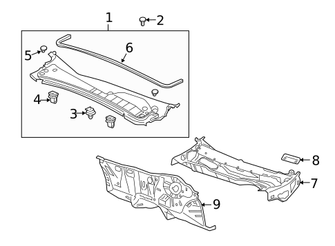 Cowl for 2012 Acura ZDX #0