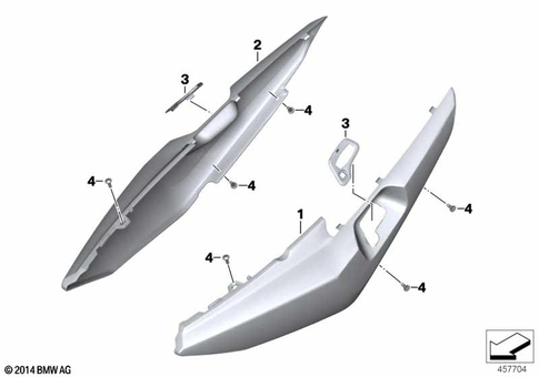 Motorcycle Trim Section, Windshield for 2016 BMW-Motorrad K 1600 GT #23