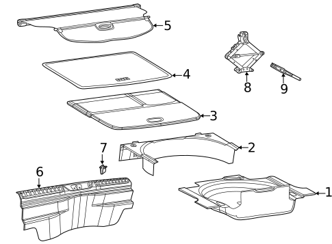 Interior Trim - Rear Body for 2022 Jeep Cherokee #0