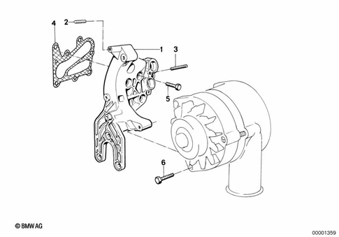 Alternatormounting Parts for 1995 BMW 850CSi #0