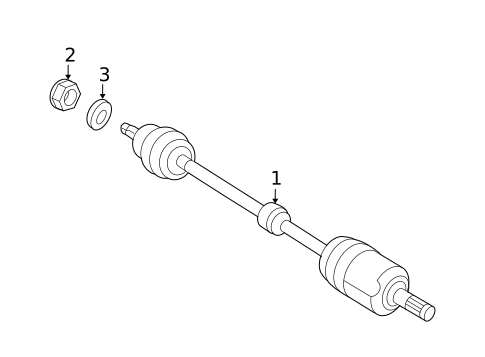 Drive Axles for 2009 Kia Sportage #1