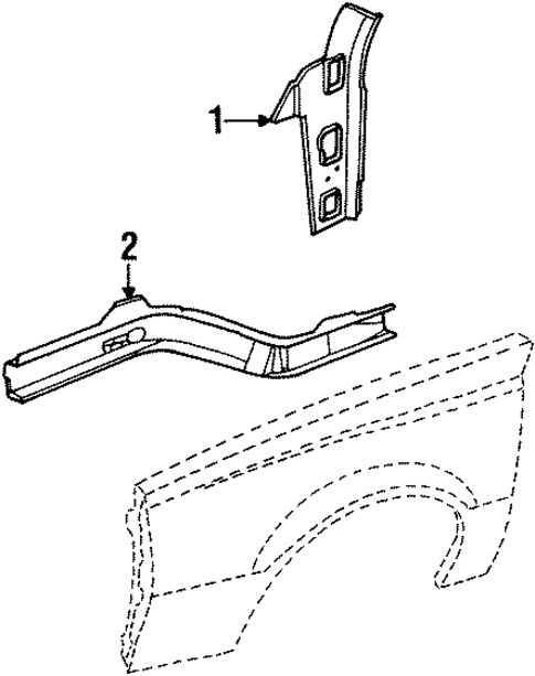 Structural Components & Rails for 1985 Buick Skyhawk #0