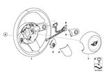 32306770329 - Steering: Airbag Sport St. Whl. Lthr Multifunction for Mini Image