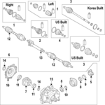 4746847611 - : Drive Axle Shaft Seal for Hyundai Image