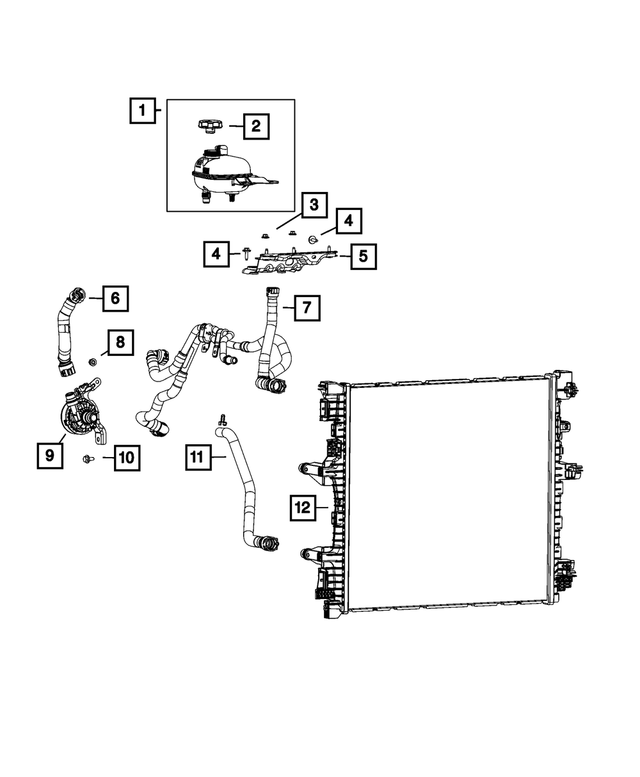 68428797AA - : Coolant Hose for Mopar Image