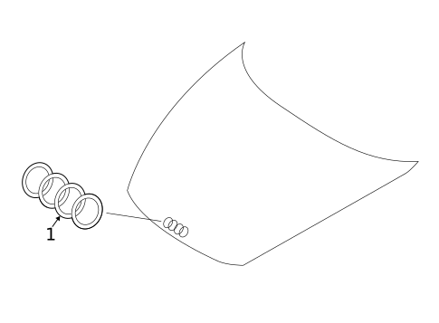 Exterior Trim - Hood for 2018 Audi TT RS Quattro #0