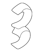 969093 - Steering: Return Hose Clip for Volvo: S60, V70, XC70 Image