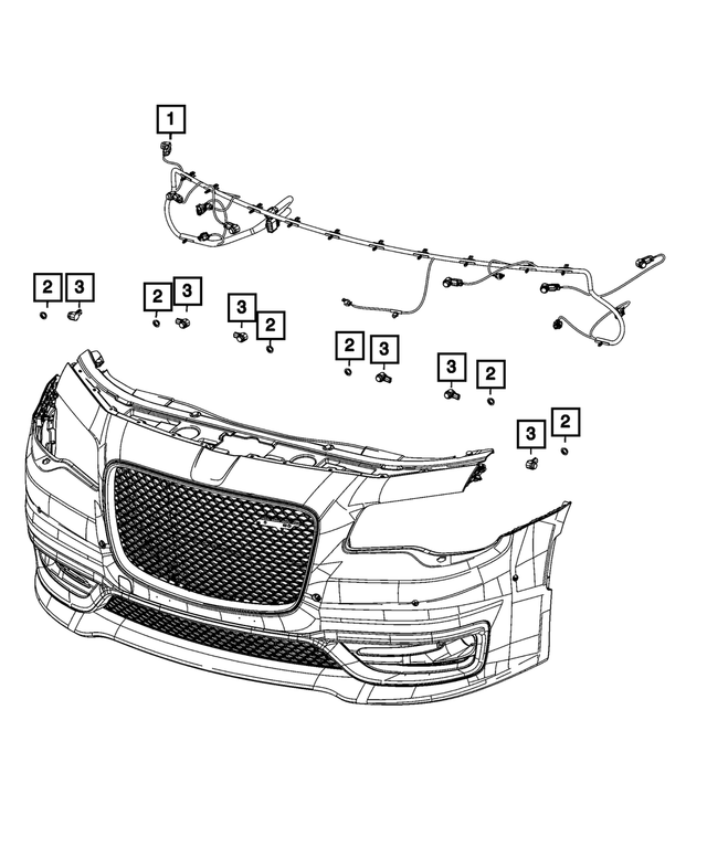 68216117AB - Electrical: Front Fascia Wiring for Mopar Image