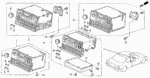 39103SM4911 - Electrical/Exhaust/Heater/Fuel: KNOB, VOLUME (ON/OFF) for Acura Image