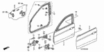 90341SDA000 - Body/Air Conditioning: NUT, FLANGE (6MM) for Acura Image