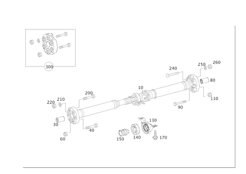 Propeller Shaft for 2015 Mercedes-Benz CLS 63 AMG&reg; S #0