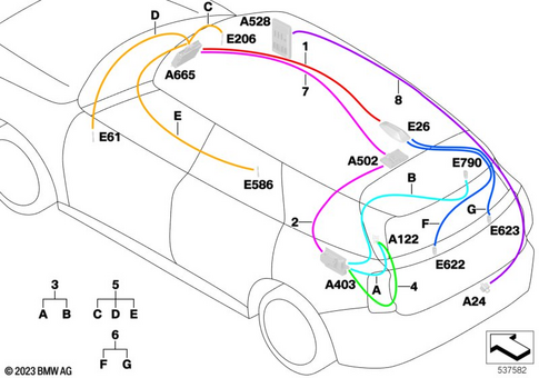 Scope of Repair Work Main Wiring Harness for 2024 Mini Countryman SE ALL4 #1