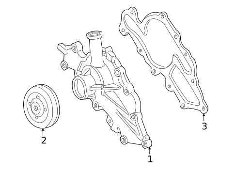Water Pump for 2005 Mercury Monterey #1