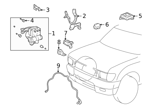 Anti-Lock Brakes for 1995 Toyota Tacoma #0