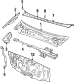 8615534000 - : 1995-1998 Hyundai Sonata - Cover Pad for Hyundai: Sonata Image