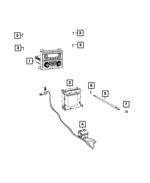 Radio, Antenna, Speakers, DVD, and Video systems for 2016 Dodge Dart #2