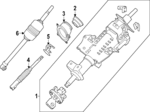 488109BY0A - Steering: Steering Column for Nissan: Frontier Image