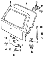 ZZL362020 - Body: Gate for Mazda: Navajo Image