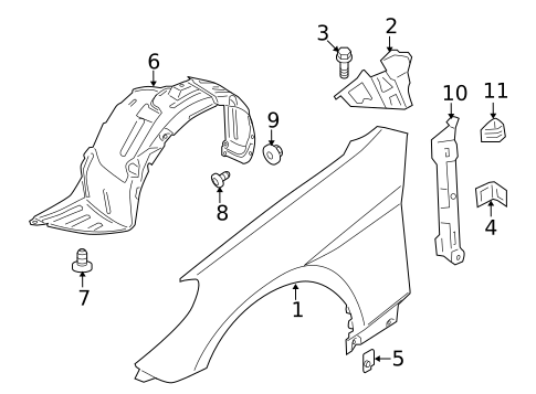 Fender & Components for 2013 Hyundai Genesis Coupe #0