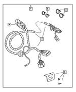 82207290AB - Mopar Accessories - Component Parts: Trailer Tow Wiring Package for Jeep: Liberty Image