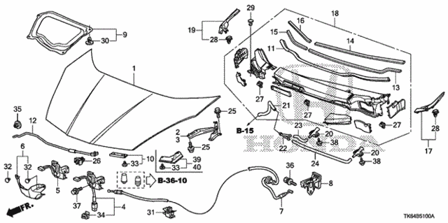 Engine Hood for 2012 Honda Fit #0