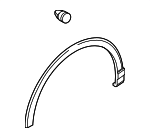 83A853717AGRU - : Wheel Opening Molding for Audi Image