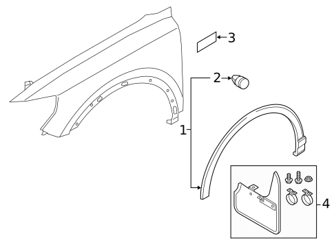 Exterior Trim - Fender for 2025 Audi Q3 #0